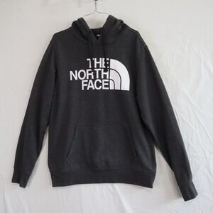 The North Face Hoodie Mens Medium Activewear Pullover Fleece Gray Long Sleeve